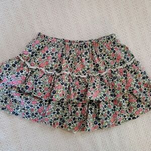 Falls Creek Floral Ruffle Skirt - Pink, Blue, White